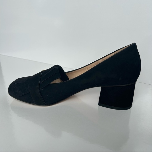Gucci Marmont Black Fringed Suede Loafers 37.5 - Picture 6 of 12